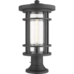 Jordan 1 Light 19.75 inch Black Outdoor Pier Mounted Fixture