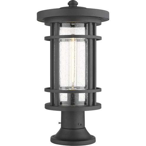Jordan 1 Light 19.75 inch Black Outdoor Pier Mounted Fixture