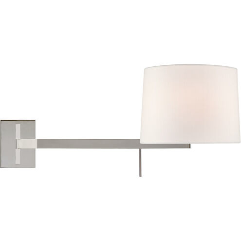 Barbara Barry Sweep 1 Light 11.75 inch Polished Nickel Articulating Sconce Wall Light, Medium