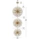 Vera 100 Light 25.5 inch Satin Gold Chandelier Ceiling Light