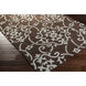 Cosmopolitan 66 X 42 inch Dark Brown/Slate Handmade Rug