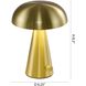 Canada 8.3 inch 40.00 watt Satin Brass Table Lamp Portable Light
