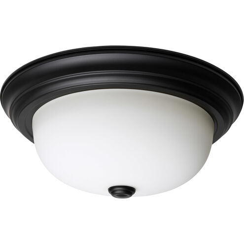 Brentwood 2 Light 13.25 inch Matte Black Flush Mount Ceiling Light