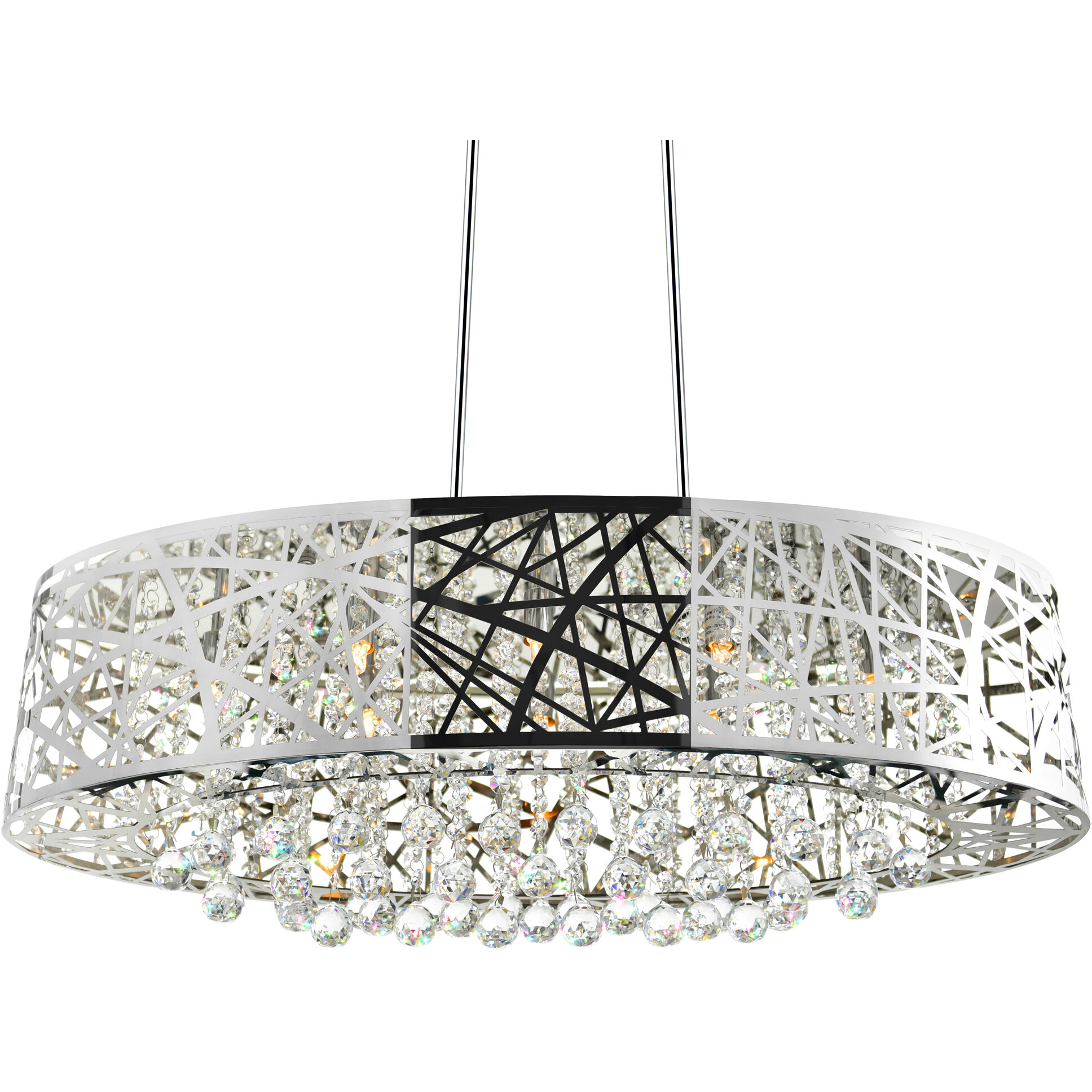 Eternity 8 Light 32 inch Chrome Island/Pool Table Light Ceiling Light