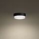Kind LED 8 inch Black Flush Mount Ceiling Light in 2700K