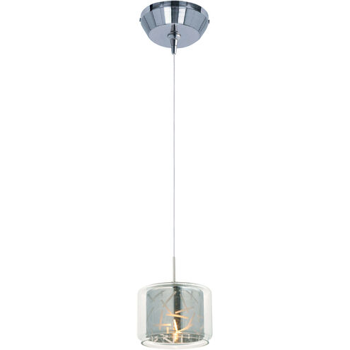 Confetti 1 Light 6 inch Polished Chrome Mini Pendant Ceiling Light in Clear/Mirror