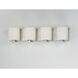 Wrap 4 Light 26 inch Satin Nickel Bath Vanity Wall Light