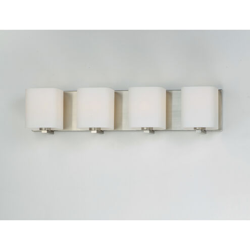 Wrap 4 Light 26 inch Satin Nickel Bath Vanity Wall Light