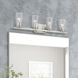 Cityview 4 Light 32 inch Brushed Nickel Vanity Sconce Wall Light, Large
