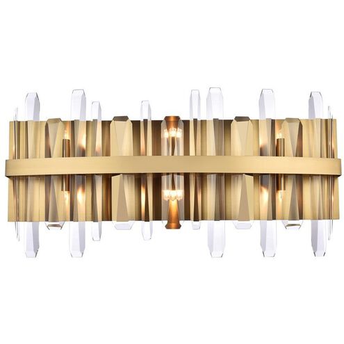 Serena 6 Light 24 inch Satin Gold Bath Sconce Wall Light