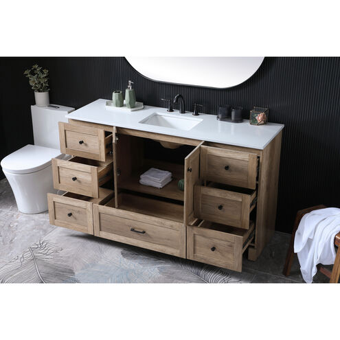 Soma 60 X 19 X 34 inch Natural Oak Vanity Sink Set