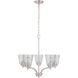 Neighborhood Tyler 5 Light 25 inch Brushed Polished Nickel Chandelier Ceiling Light in Clear Seeded, Neighborhood Collection