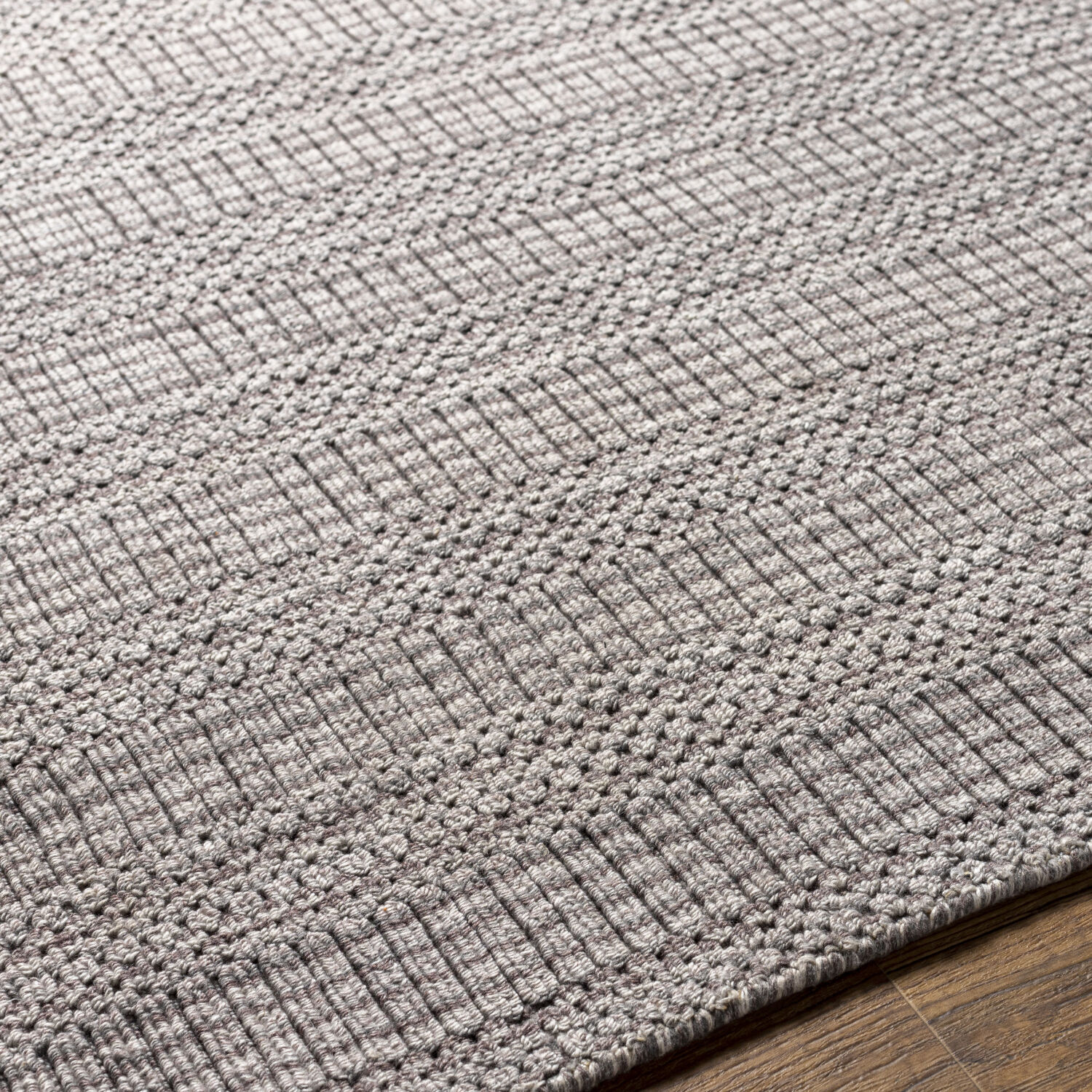 Hickory 90 X 60 inch Grey Rug, Rectangle