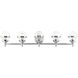 Oldwick 5 Light 42 inch Polished Chrome Vanity Sconce Wall Light