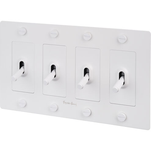 4G Toggle 120-277 White Light Switch