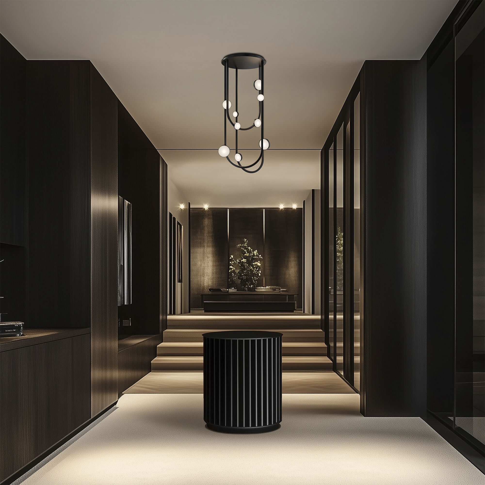 Tableau LED 20.5 inch Black Indoor Ceiling Lighting in 3500K