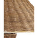 Nirvana 77 inch 60 watt Natural Floor Lamp Portable Light, Grande
