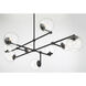 Millikan 9 Light 39 inch Coal Black Pendant Ceiling Light