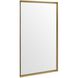 Heisler 37.5 X 25.5 inch Brushed Brass Mirror