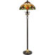 Evelyn 60 inch 75.00 watt Antique Brass Floor Lamp Portable Light