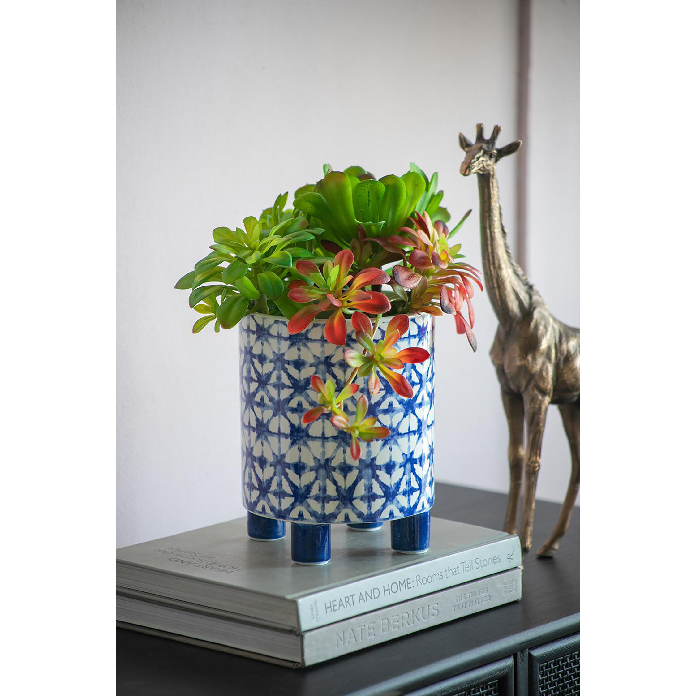 Large Blue Planter
