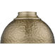 Shepard 3 Light 13.75 inch Modern Brass Flush Mount Ceiling Light