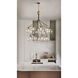 Lisa McDennon Skye 18 Light 53.25 inch Heritage Brass Indoor Chandelier Ceiling Light