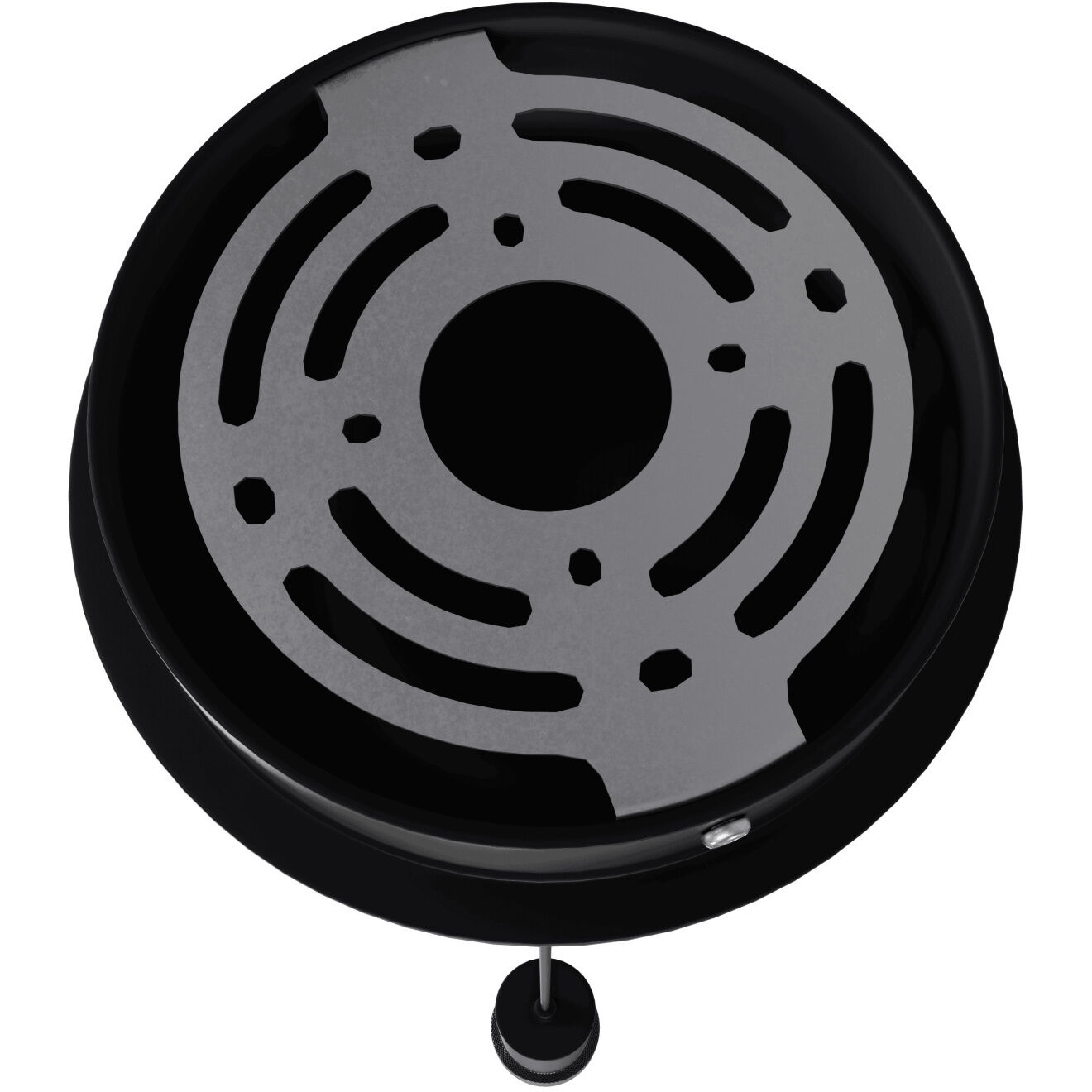 Cicada LED 3 inch Black with Knurled Black Pendant Ceiling Light