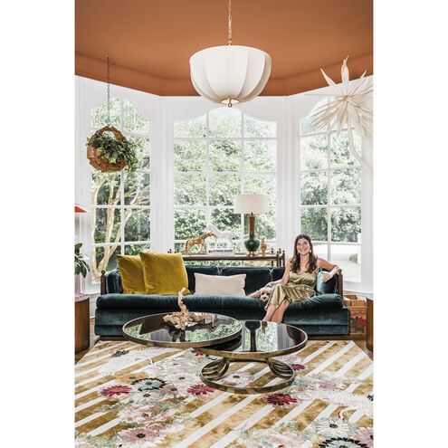 Meshelle 1 Light 20.25 inch Aged Brass Pendant Ceiling Light