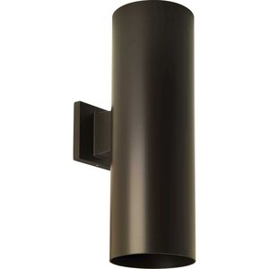 Cylinder Outdoor Wall Cylinder in Antique Bronze, Standard Lamping