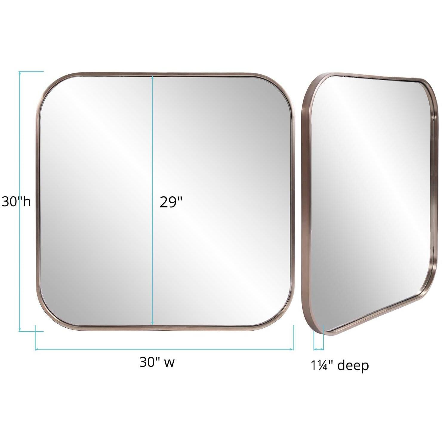 Copenhagen 30 X 30 inch Brass Mirror