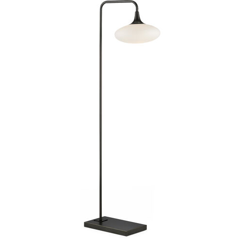 Solfeggio 61.5 inch 7 watt Oil Rubbed Bronze and Opaque White Floor Lamp Portable Light