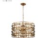 Metro 5 Light 22 inch Gold Leaf Chandelier Ceiling Light