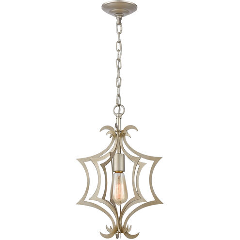Cork 1 Light 11 inch Aged Silver Mini Pendant Ceiling Light
