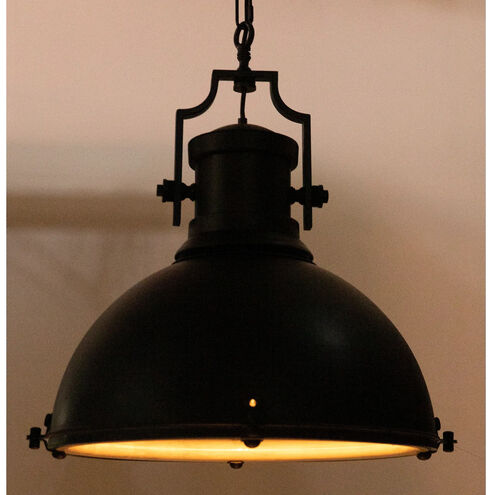 Marine 1 Light 21 inch Matte Black Pendant Ceiling Light