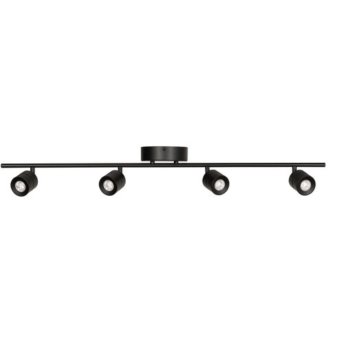 Core 4 Light 120 Black Fixed Rail Ceiling Light