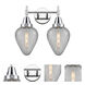 Caden LED 16 inch Polished Chrome Bath Vanity Light Wall Light