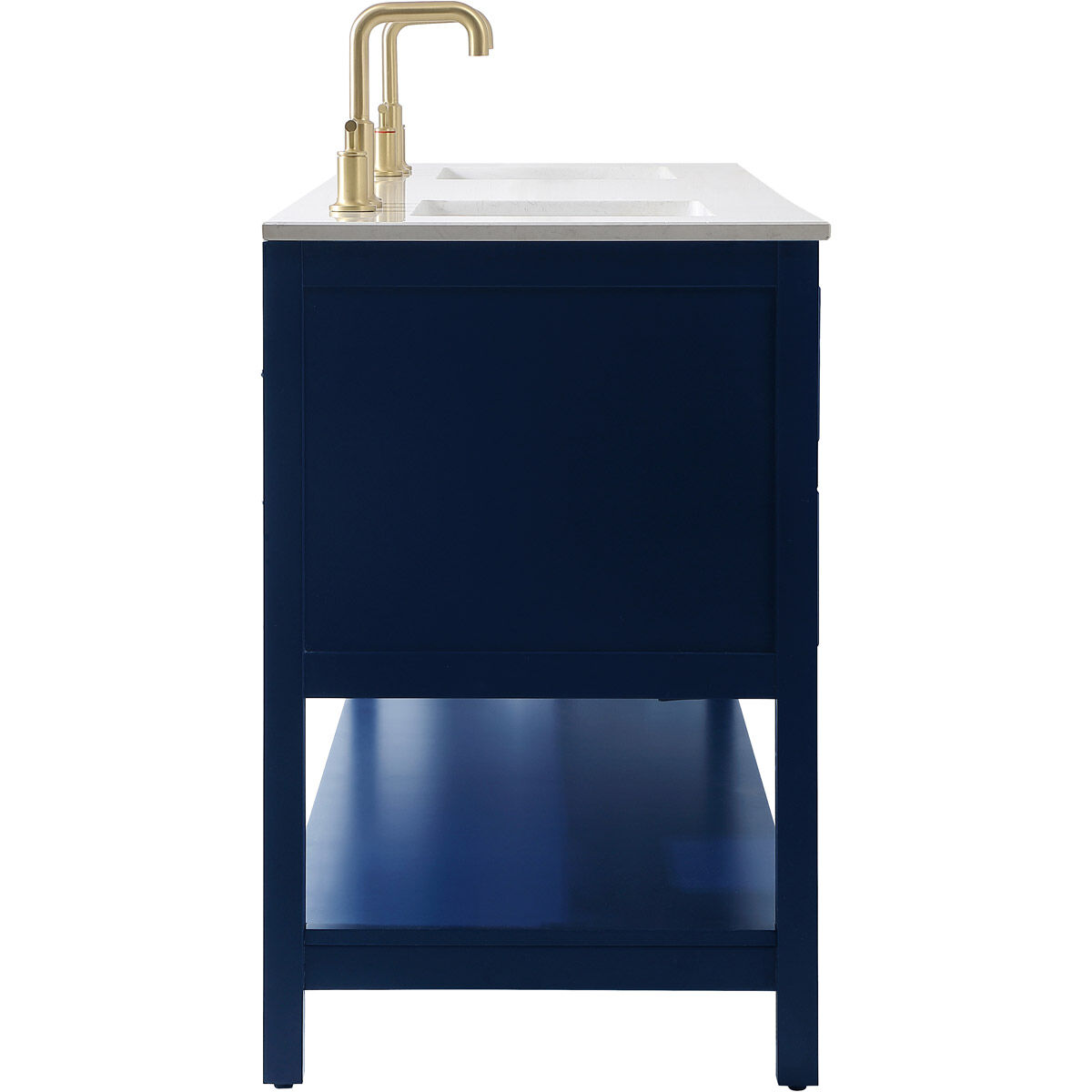 Sinclaire 72 X 22 X 34 inch Blue Vanity Sink Set