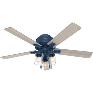 Hartland 52 inch Indigo Blue with Light Gray Oak Blades Ceiling Fan