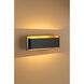 Eclipse 1 Light 11.9 inch Black outer / Gold inner ADA LED Wall Sconce Wall Light in Black/Gold