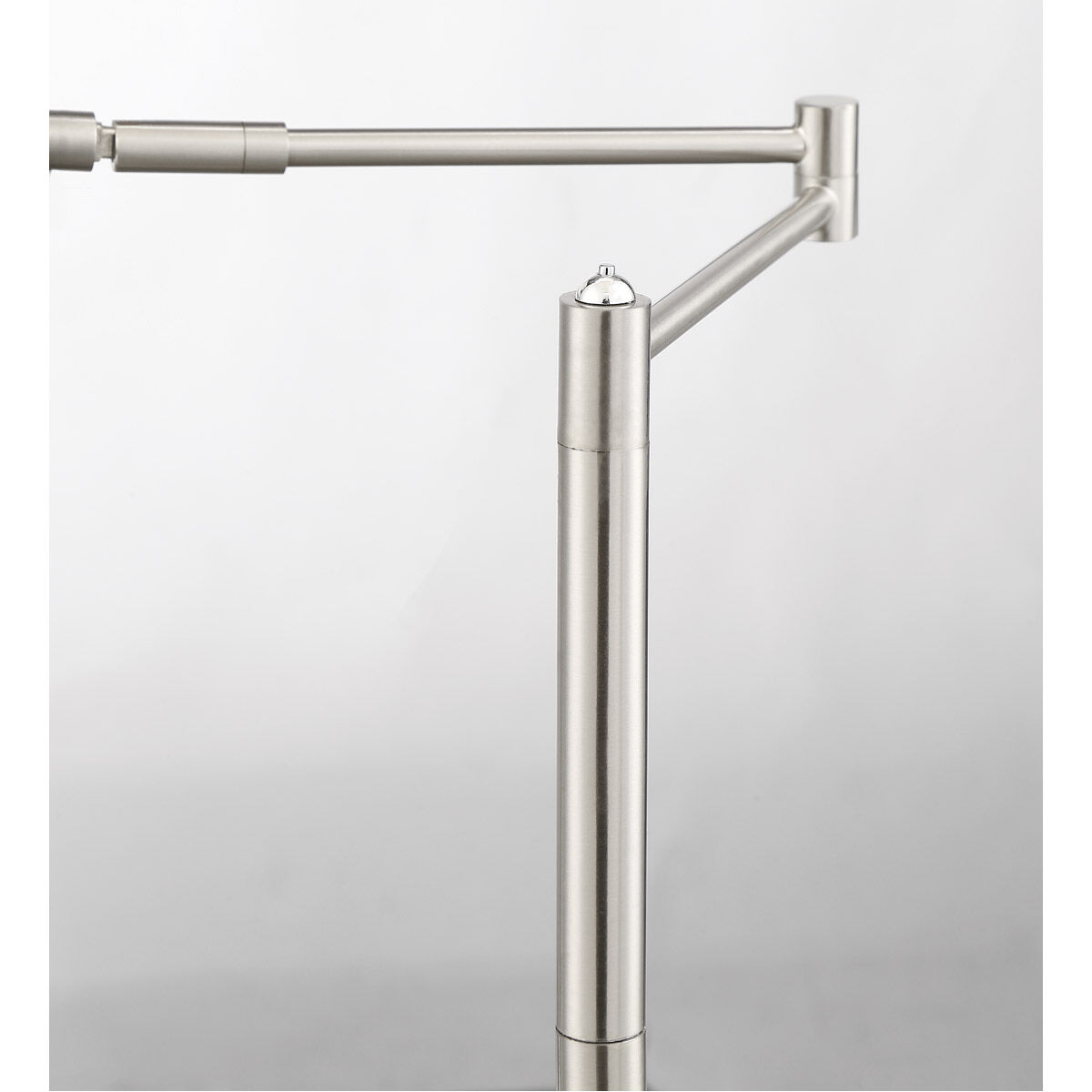 Dessau Turbo 10 inch 10 watt Satin Nickel Floor Lamp Portable Light