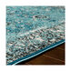 Mumbai 87 X 63 inch Aqua/Sky Blue/Black/White Rugs, Rectangle