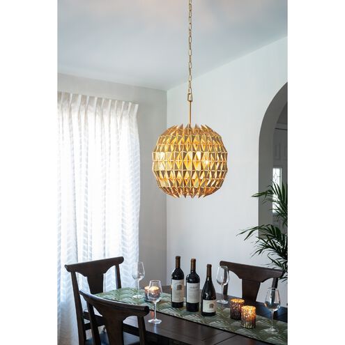 Forever 3 Light 18 inch French Gold Pendant Ceiling Light