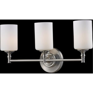 Cannondale 3 Light 22 inch Brushed Nickel Bath Vanity Wall Light in 1.6