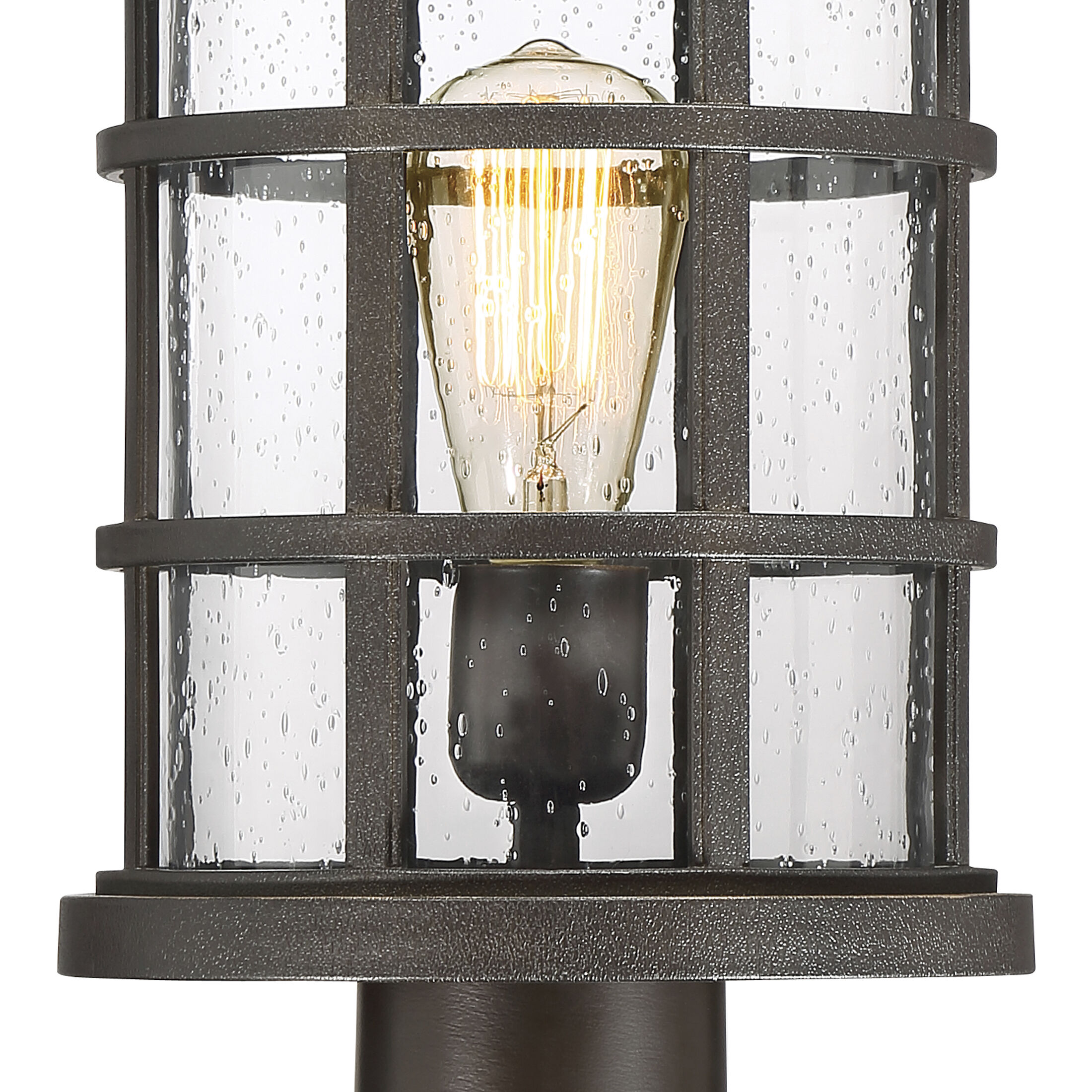 Crusade 1 Light 17 inch Palladian Bronze Outdoor Post Lantern