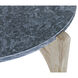Confucius 33.5 X 33.5 inch Waxed Coffee Table