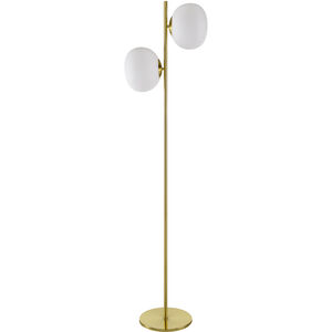 Nissi 64.5 inch 25 watt Metallic - Brass Accent Floor Lamp Portable Light
