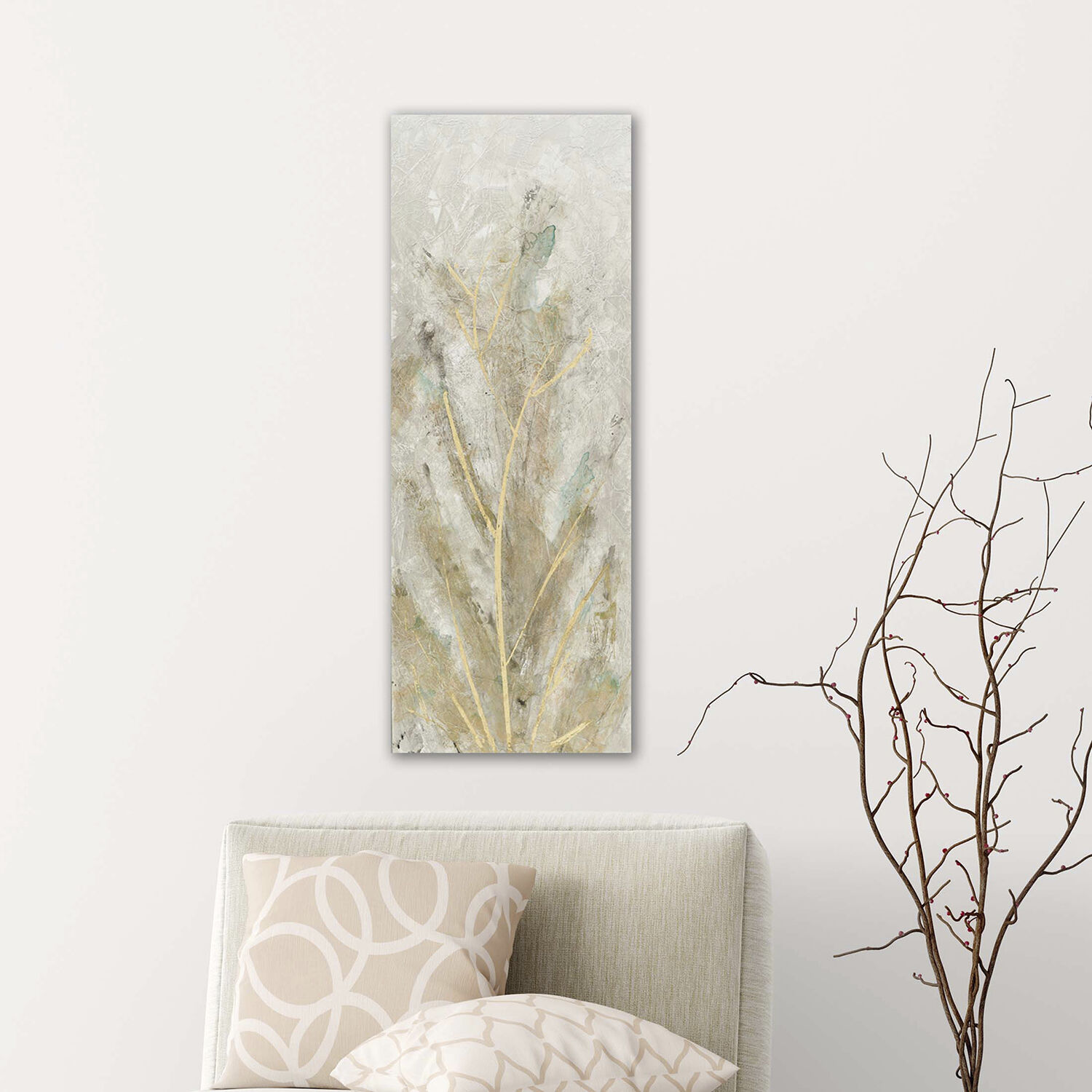 Aurora Metallic and Neutral and Beige and Turquoise Wall Sculpture, The Studio