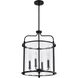 Yorktown 4 Light 16 inch Matte Black Pendant Ceiling Light