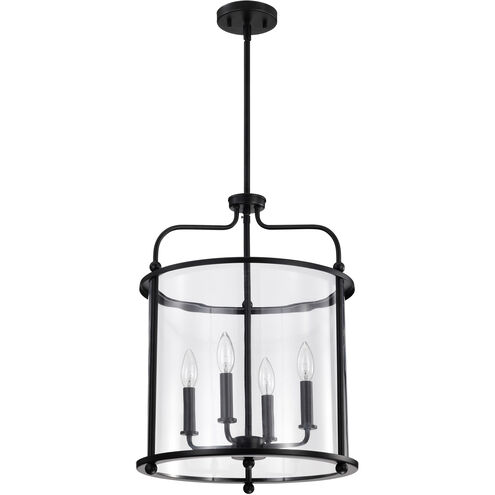 Yorktown 4 Light 16 inch Matte Black Pendant Ceiling Light